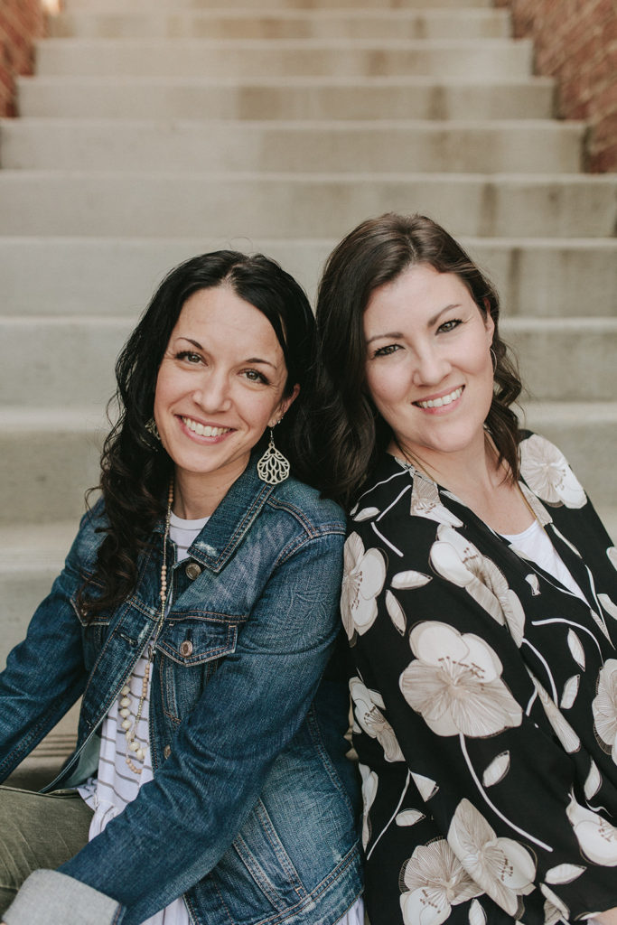 Anne-Renee Gumley and Amanda Bacon, co-creators of the ministry The Masterpiece Mom and co-authors of the book, Shiny Things: Mothering on Purpose in a World of Distractions